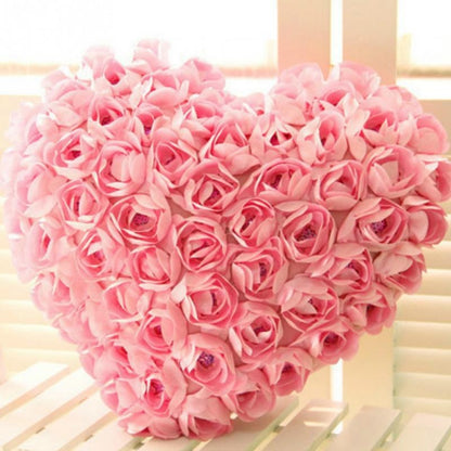 Romantic 3D Rose Pillow