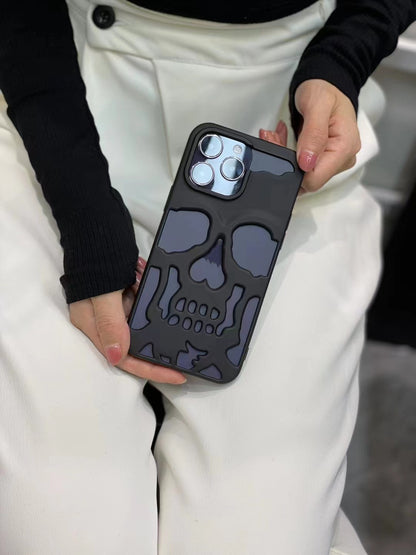 Skull-Gold Luxury: Cover Teschio 3D Metal (Iphone 13-14-15-16 / 14-15-16 Plus / 13-14-15-16 Pro / 13-14-15-16 Pro Max