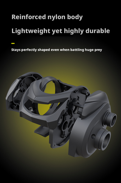 BILLINGS GD200 – Mulinello Casting Ultra-Long Distance – Elettroplaccato Oro, 7.2:1