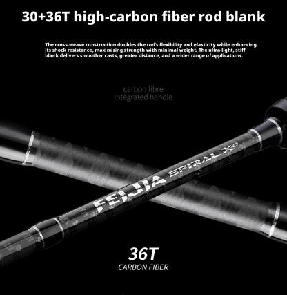 Canna da Pesca Yumingbu Spiral X Spinning/Casting 1.98m, 2.13m, 2.28m