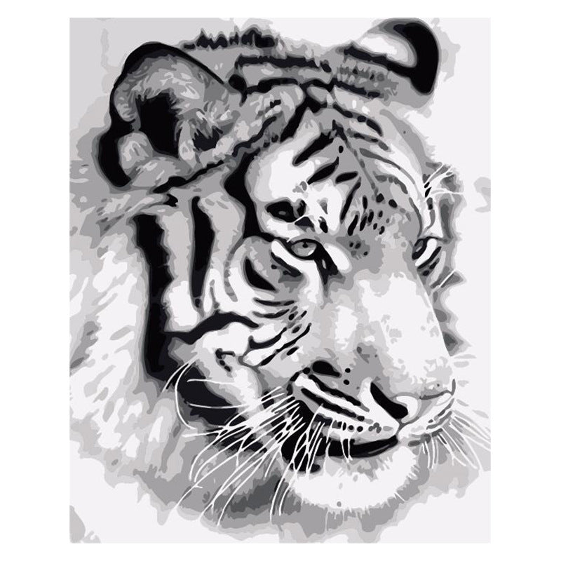 Wild Tiger - Kit Pittura Acrilica Digitale: Tigre del Bengala