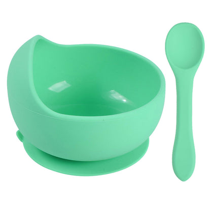 Soft Silicone Baby Set – Piatto e Cucchiaio Coordinati in Silicone