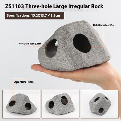 CichlidStone - Set Rifugi in Ceramica Naturale