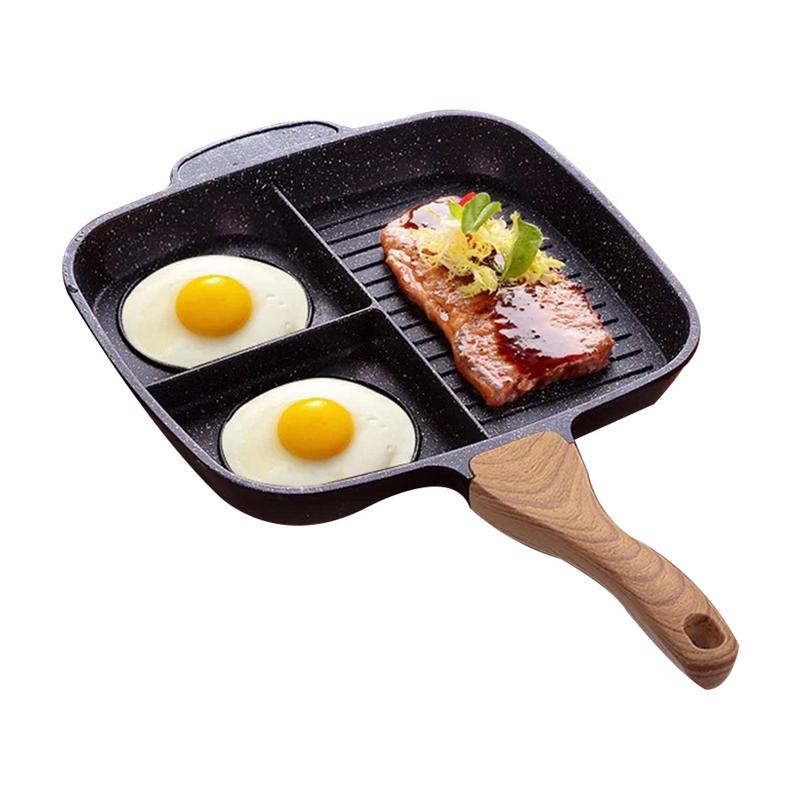 Maifan Stone Steak Pan – Padella Professionale Antiaderente per Bistecche e Uova