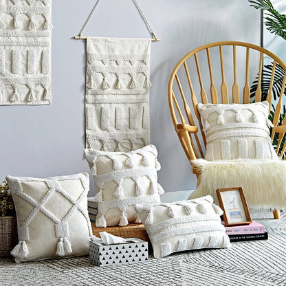 Cuscino Boho-Chic Nordic Tufted con Nappine