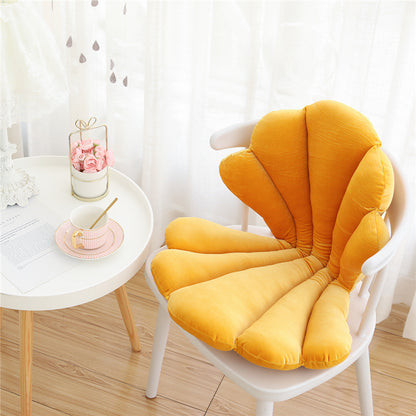 Luxury Velvet Shell Seat – Cuscino per Sedia a Conchiglia in Velluto