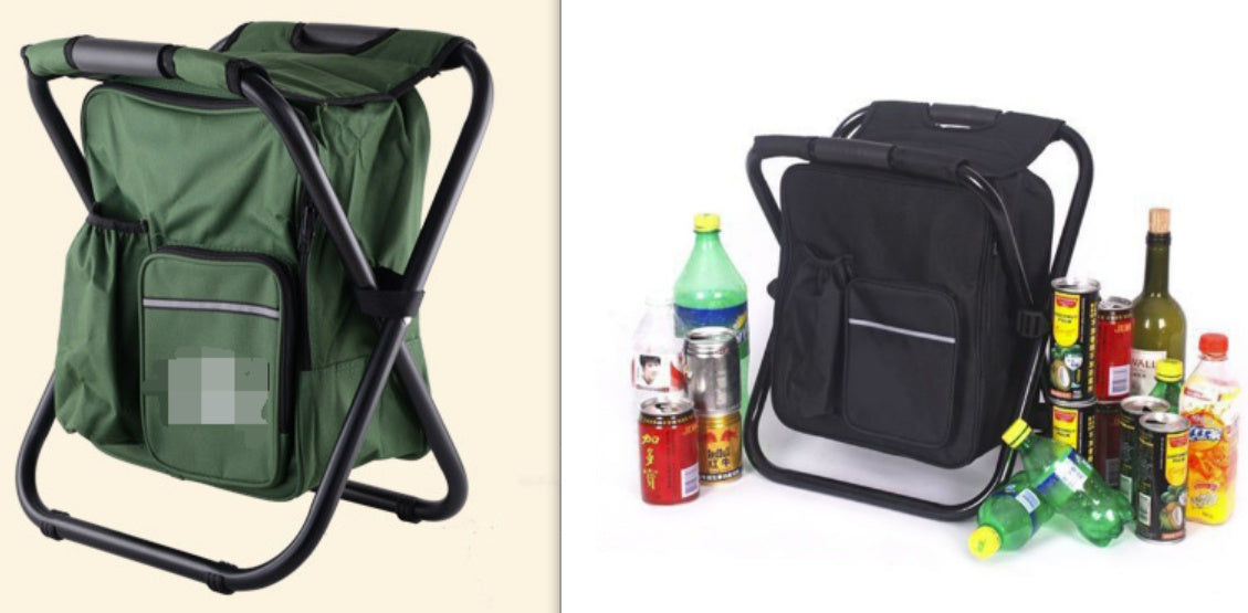 2-in-1 Foldable Portable Chair/Cooler Bag/Backpack