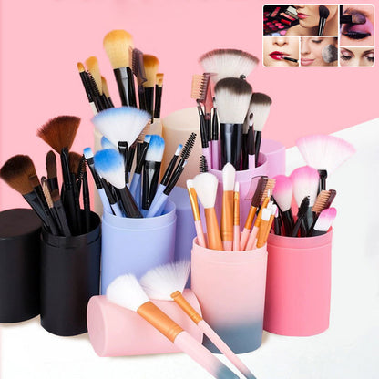 Set 12 Pennelli da Trucco