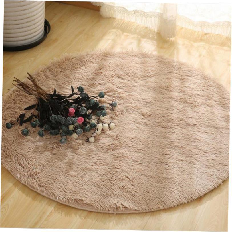 Faux Fur Long Shag Rug – Tappeto Rotondo a Pelo Lungo in Pelliccia Sintetica