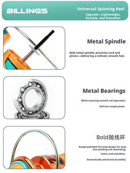 Billings Serie HC - Mulinello Spinning Rainbow Edition | High-Speed & Precision