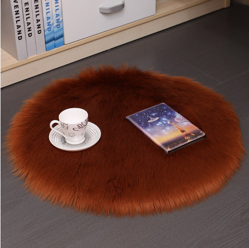 Soft-Cloud Round Rug – Tappeto Rotondo in Lana a Pelo Morbido per Camera