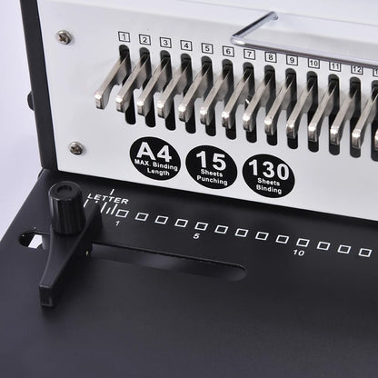 Pro-Binder - Rilegatrice a 34 Fori per Documenti e Anelli
