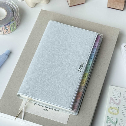Agenda in Pelle con Indice Arcobaleno