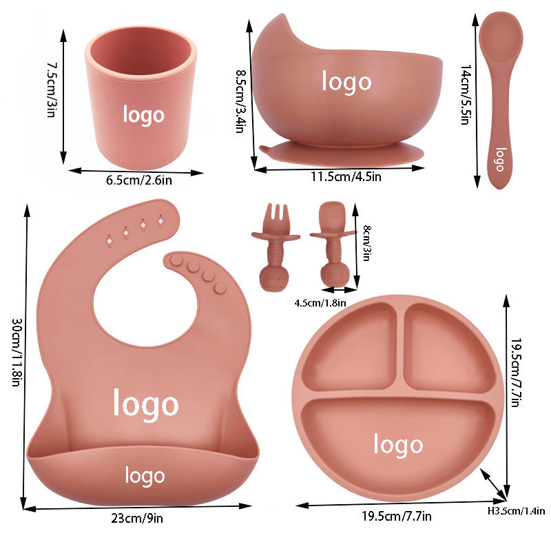 Tiny Gourmet - Set Pappa in Silicone: Bavaglino, Tazza e Posate