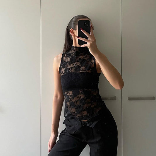Canotta Jacquard con Nastro (S-L)