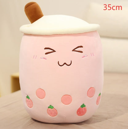 Boba Tea Plush – Cuscino Peluche a forma di Tazza Bubble Tea