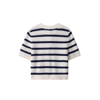 Gilet in Maglia a Righe (S-L)