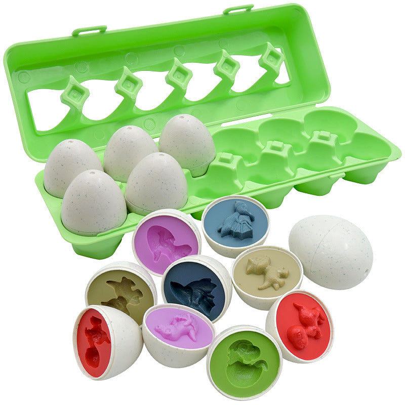 Smart Eggs Match – Set Uova Educative per l'Apprendimento delle Forme