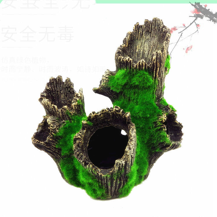 MossyLog - Tronco Cavo con Muschio Naturale