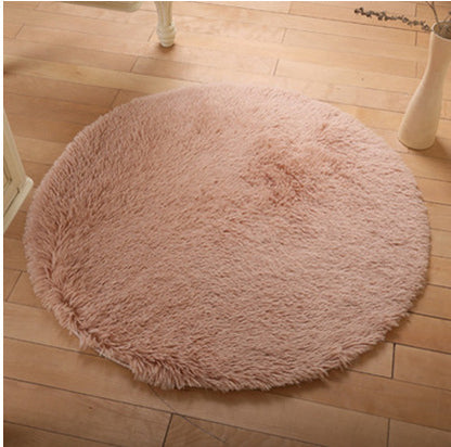 Faux Fur Long Shag Rug – Tappeto Rotondo a Pelo Lungo in Pelliccia Sintetica