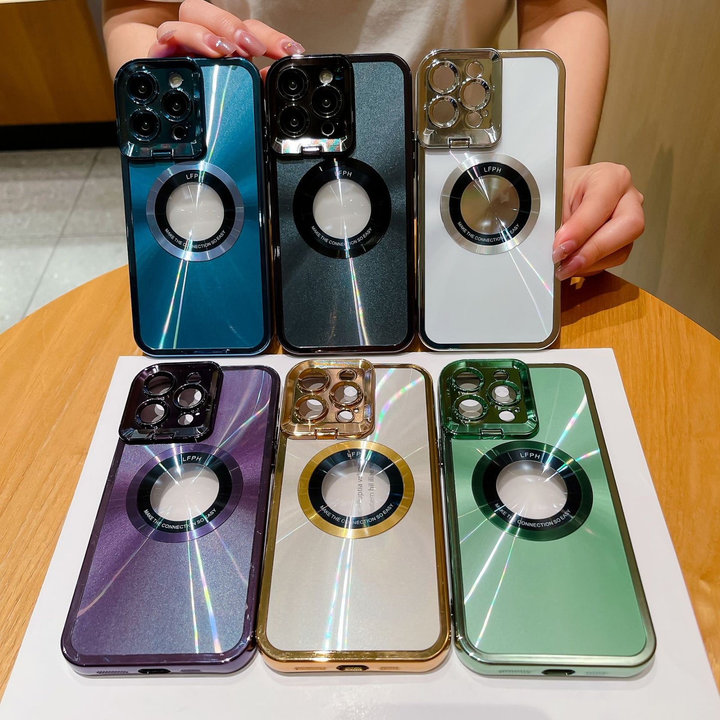 Mag-Lens CD-Luxury: Cover con Supporto Invisibile (Iphone 13/14/Pro/Pro Max)
