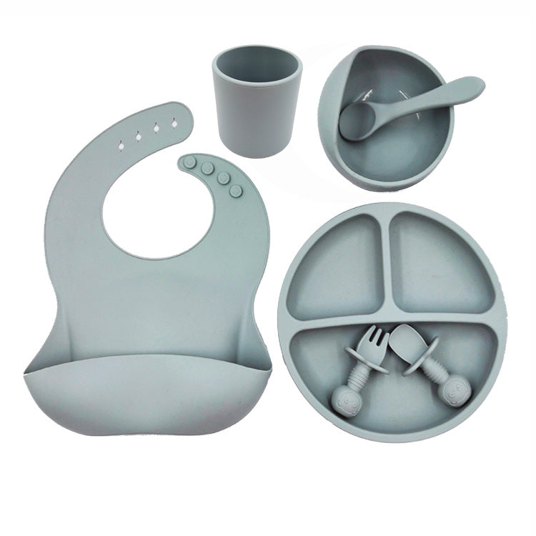 Tiny Gourmet - Set Pappa in Silicone: Bavaglino, Tazza e Posate