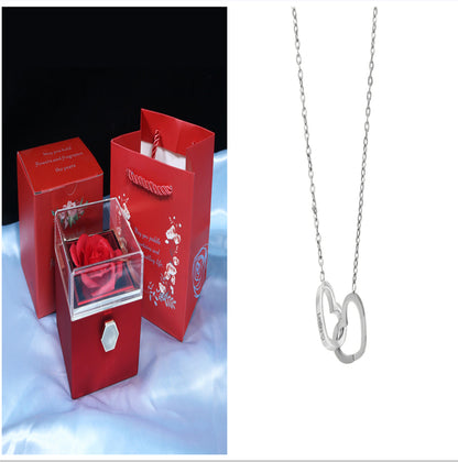 Gift Box with Jewel embellished with an eternal rose