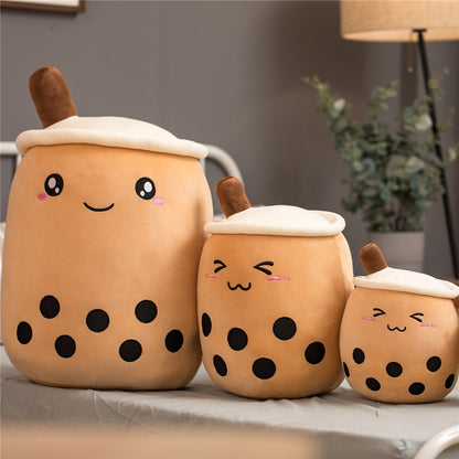 Boba Tea Plush – Cuscino Peluche a forma di Tazza Bubble Tea