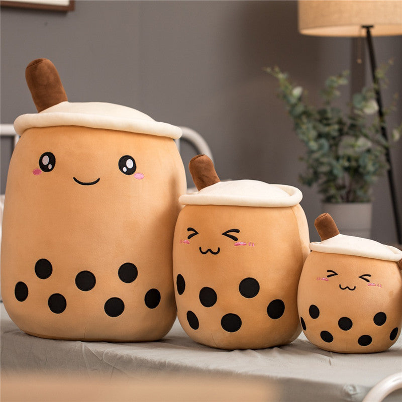 Boba Tea Plush – Cuscino Peluche a forma di Tazza Bubble Tea