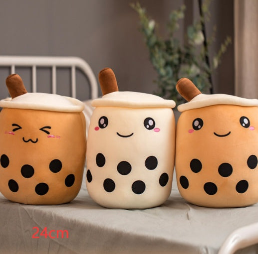 Boba Tea Plush – Cuscino Peluche a forma di Tazza Bubble Tea