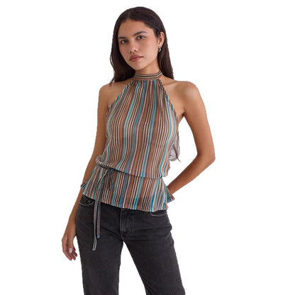 Canotta Spalline Sottili Schiena Scoperta (XS-XL)