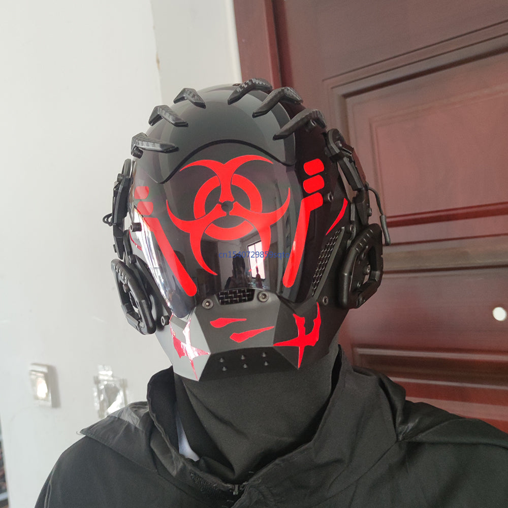 Maschera Cyberpunk per Casco