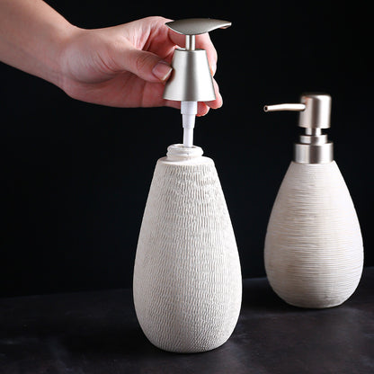 Ceramic-Wave Shower Flask