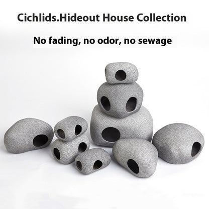 CichlidStone - Set Rifugi in Ceramica Naturale