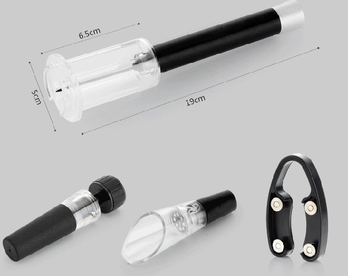 Set Apribottiglie Vino a Pressione d'Aria