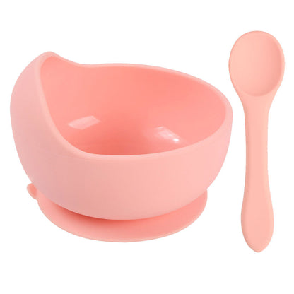 Soft Silicone Baby Set – Piatto e Cucchiaio Coordinati in Silicone