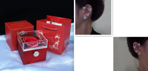 Gift Box with Jewel embellished with an eternal rose