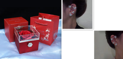 Gift Box with Jewel embellished with an eternal rose