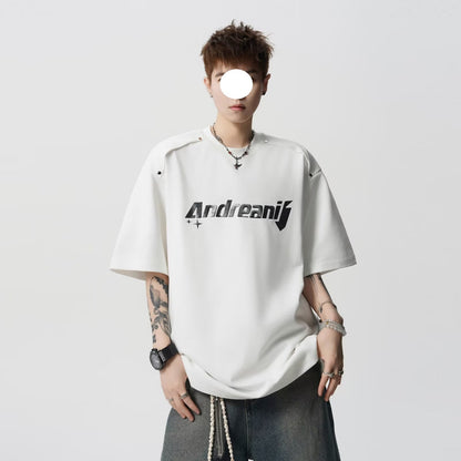 T-Shirt Lettering Half-Sleeve (M-3XL)