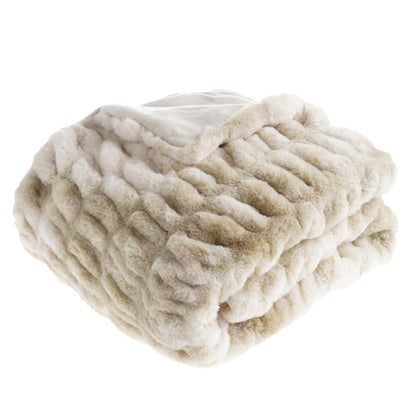 Tie-Dye Rabbit Fur Blanket – Coperta in Pelliccia Sintetica Tie-Dye