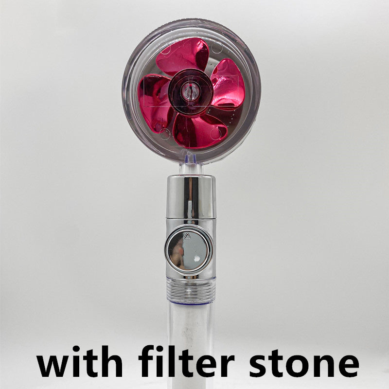 Soffione Doccia Turbo Jet con Filtro a Elica
