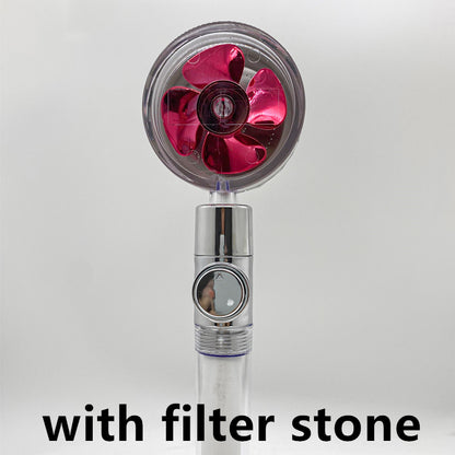 Soffione Doccia Turbo Jet con Filtro a Elica