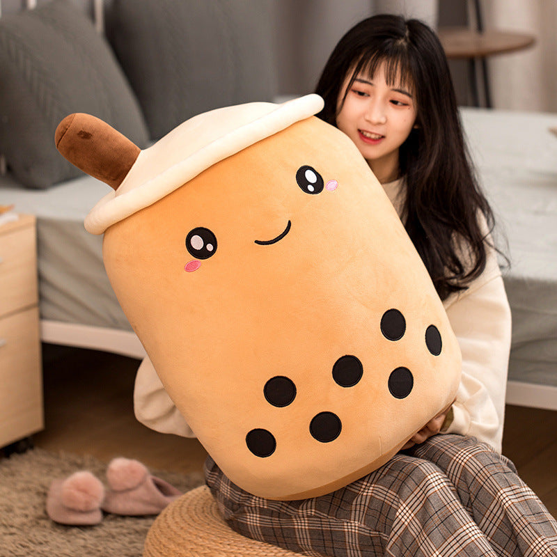 Boba Tea Plush – Cuscino Peluche a forma di Tazza Bubble Tea