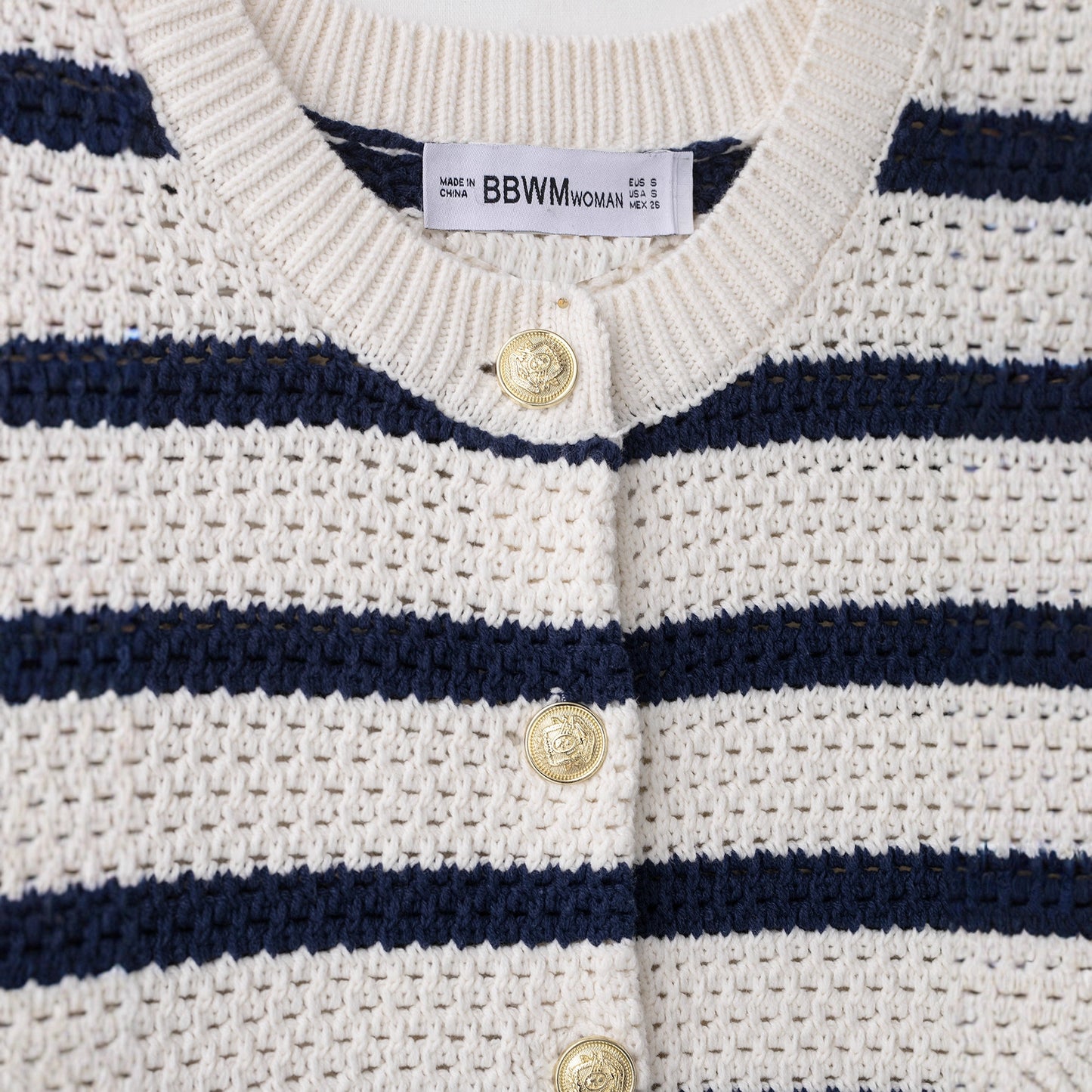 Gilet in Maglia a Righe (S-L)