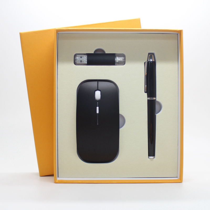 Set Business Executive 3-in-1: Mouse Wireless + Penna + Chiavetta USB (2.4GB / 4GB / 8GB / 16GB)