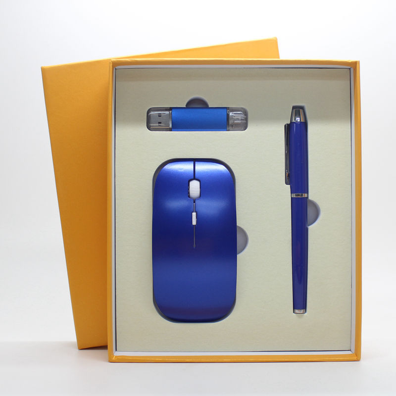 Set Business Executive 3-in-1: Mouse Wireless + Penna + Chiavetta USB (2.4GB / 4GB / 8GB / 16GB)