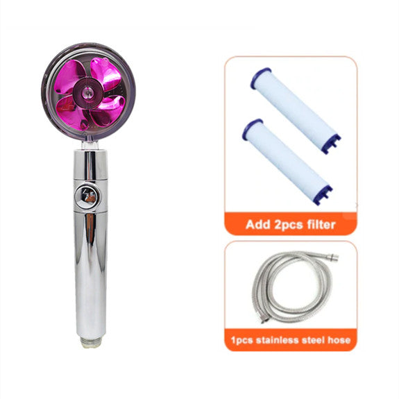Soffione Doccia Turbo Jet con Filtro a Elica