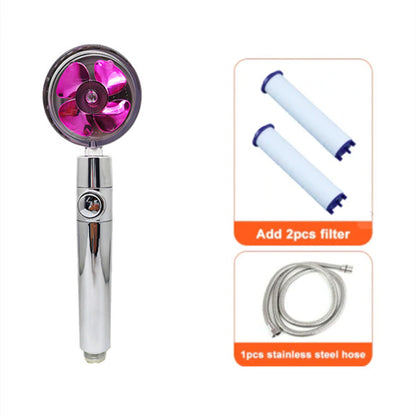 Soffione Doccia Turbo Jet con Filtro a Elica