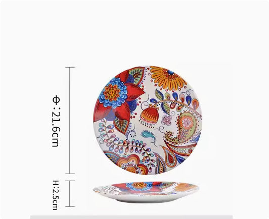 Piatti in Ceramica Sottosmalto - Boho Style