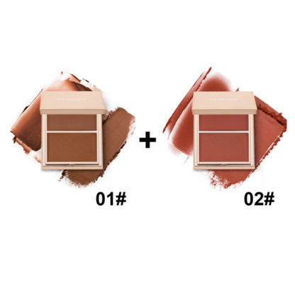 PHOFAY Cream & Powder Blush Duo